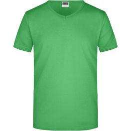 Men's Slim Fit V-T - Figurbetontes V-Neck-T-Shirt