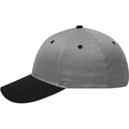 6 Panel Brushed Sandwich Cap - 6 Panel Sandwich Cap mit gebürsteter Oberfläche (Bild 1)