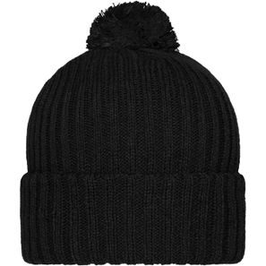 Knitted Cap with Pompon - Trendige Pomponmütze in vielen Farben