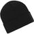 Knitted Beanie with Patch (10cm x 5cm) - Klassische Strickmütze mit Baumwoll-Patch (Bild 3)