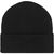 Knitted Beanie with Patch (10cm x 5cm) - Klassische Strickmütze mit Baumwoll-Patch (Bild 2)
