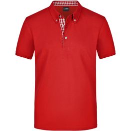 Men's Plain Polo - Polo mit Button-Down Kragen