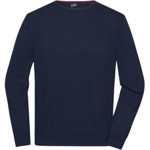Men's Round-Neck Pullover - Klassischer Baumwoll-Pullover