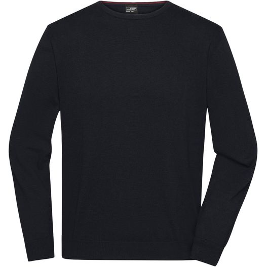 Men's Round-Neck Pullover - Klassischer Baumwoll-Pullover (Bild 1)