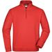 Round-Neck Zip - Sweatshirt mit Stehkragen und kurzem Reißverschluss