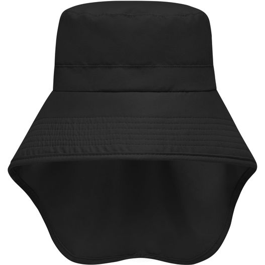 schwarzer hut mit schwarzer band Function Hat with Neck Guard - Funktionaler Hut mit extra langem Nackenschutz (Bild 1)