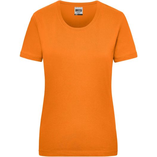ein oranges frauen t-shirt Workwear-T Women - Strapazierfähiges klassisches T-Shirt (Bild 1)