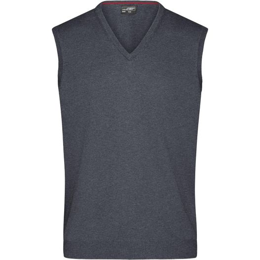 Men's V-Neck Pullunder - Klassischer Baumwoll-Pullunder (Bild 1)