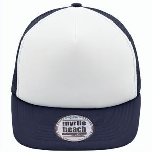 5 Panel Flat Peak Cap - 5 Panel Mesh Cap mit flachem Schild