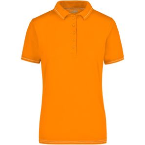 Ladies' Elastic Polo - Hochwertiges Poloshirt mit Kontraststreifen