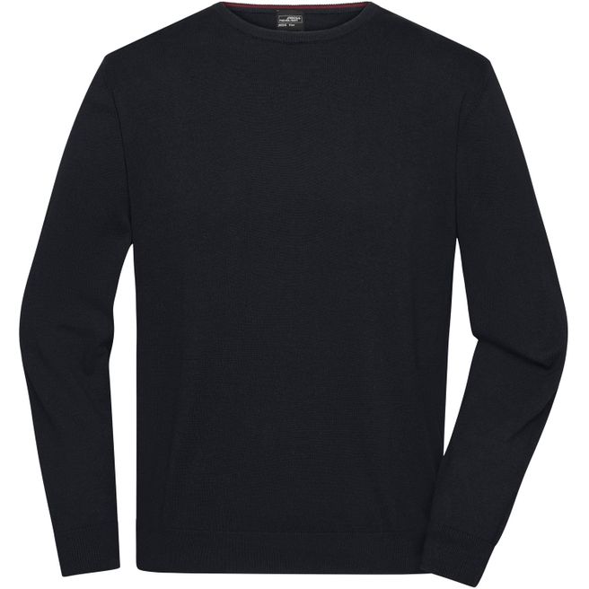 Produktabbildung Men's Round-Neck Pullover - Klassischer Baumwoll-Pullover Men's Round-Neck Pullover - Klassischer Baumwoll-Pullover