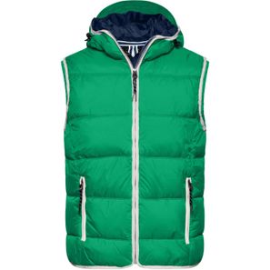 Men's Maritime Vest - Modische Steppweste mit angeschnittener Kapuze