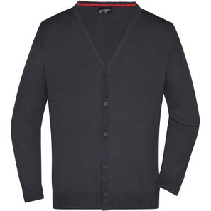 Men's V-Neck Cardigan - Klassische Baumwoll-Strickjacke