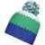 Crocheted Cap with Pompon - Angesagte 3-farbige Häkelmütze mit Pompon (Bild 4)