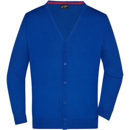 Men's V-Neck Cardigan - Klassische Baumwoll-Strickjacke