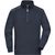 Workwear Half-Zip Sweat - SOLID - - Sweatshirt mit Stehkragen, Reißverschluss und Kontrastpaspel