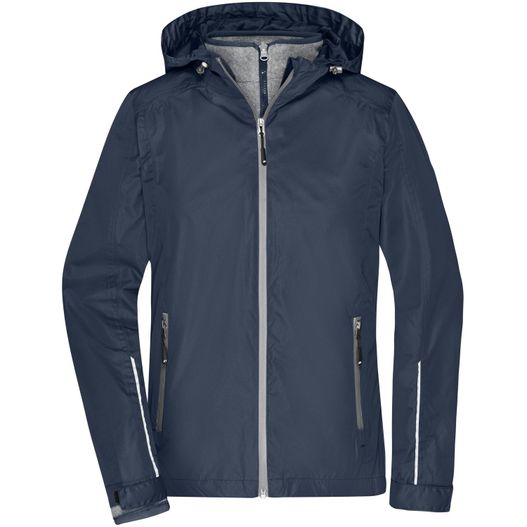 die damenjacke ist in marine gezeigt Ladies' 3-in-1-Jacket - Funktionelle Doppeljacke, 3 Tragevariationen, vielseitig einsetzbar, Fleece-Innenjacke leicht auszippbar (Bild 1)