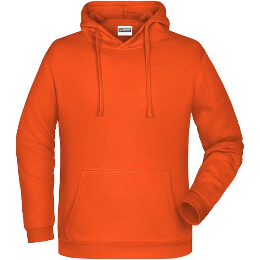 ein oranger kapuze mit kapuze oben Men's Promo Hoody - Klassisches Kapuzensweat (Bild 1)