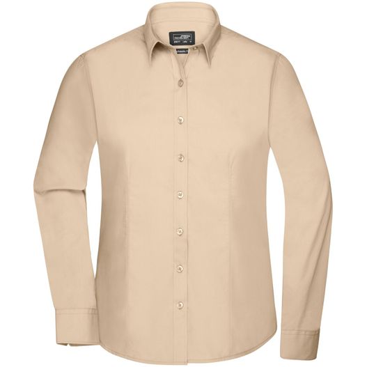 Ladies' Shirt Longsleeve Poplin - Klassisches Shirt aus pflegeleichtem Mischgewebe (Bild 1)