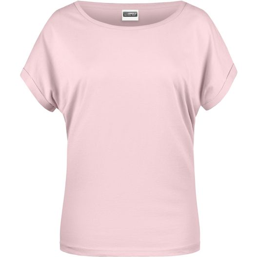ein rosa t - shirt auf weißem hintergrund Ladies' Casual-T - Damen T-Shirt in legerem Stil (Bild 1)