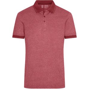 Men's Heather Polo - Melange Polo mit modischen Details
