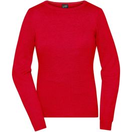 Ladies' Round-Neck Pullover - Klassischer Baumwoll-Pullover