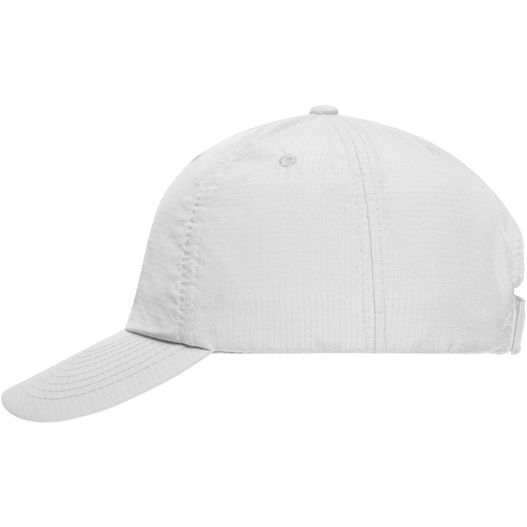 eine weiße baseballkappe mit einer weißen braut 6 Panel Coolmax® Cap - Funktionelles 6 Panel Cap aus Coolmax® extreme (Bild 1)