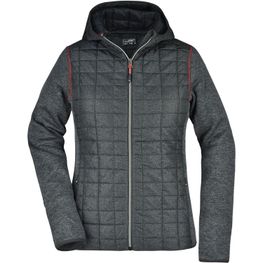 Produktabbildung Ladies' Knitted Hybrid Jacket - Strickfleecejacke im stylischen Materialmix Ladies' Knitted Hybrid Jacket - Strickfleecejacke im stylischen Materialmix