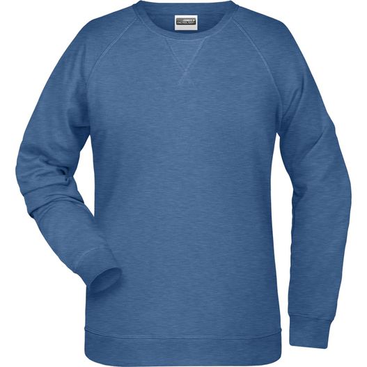 ein blaues sweatshirt mit langem ärmel Ladies' Sweat - Klassisches Sweatshirt mit Raglanärmeln (Bild 1)