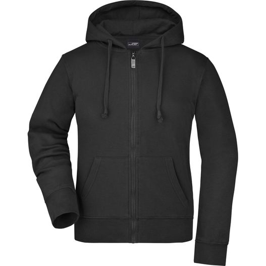 Ladies' Hooded Jacket - Kapuzenjacke aus formbeständiger Sweat-Qualität (Bild 1)