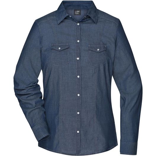Ladies' Denim Blouse - Trendige Jeansbluse (Bild 1)