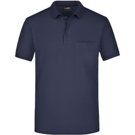 Men's Polo Pocket - Klassisches Poloshirt mit Brusttasche