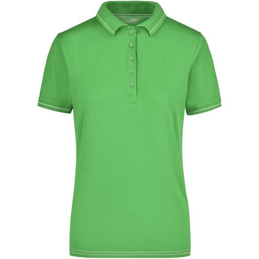 Ladies' Elastic Polo - Hochwertiges Poloshirt mit Kontraststreifen (Bild 1)