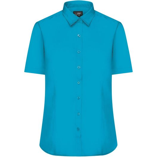 Ladies' Shirt Shortsleeve Poplin - Klassisches Shirt aus pflegeleichtem Mischgewebe (Bild 1)