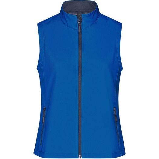 die damen weiche schalenweste in kobaltblau Ladies' Promo Softshell Vest - Softshellweste für Promotion und Freizeit (Bild 1)