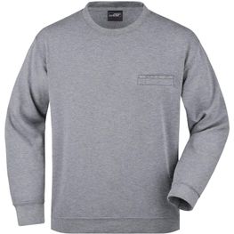 Men's Round Sweat Pocket - Klassisches Sweatshirt mit Brusttasche