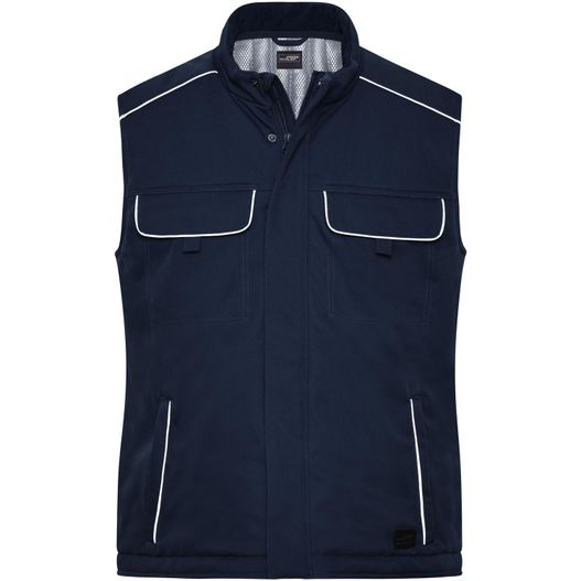 Workwear Softshell Padded Vest - SOLID - - Professionelle Softshellweste mit warmem Innenfutter und hochwertigen Details im cleanen Look (Bild 1)