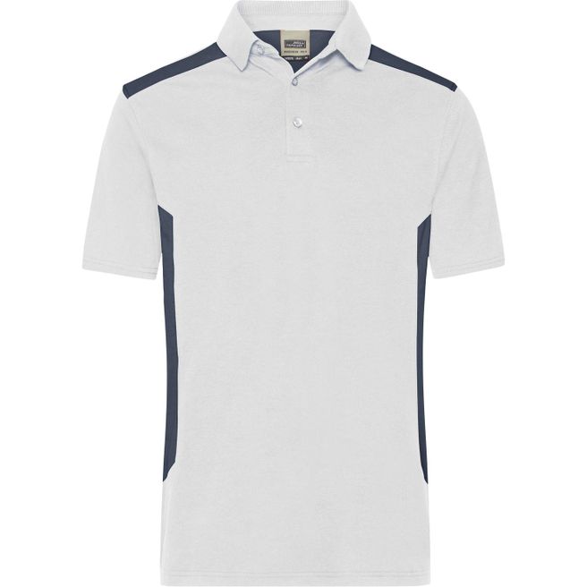 Men's Workwear Polo - STRONG - - Strapazierfähiges und pflegeleichtes Polo mit Kontrasteinsätzen