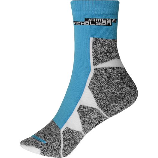 ein paar socken mit blauem und weißem design Sport Socks - Funktionelle Sportsocke für Damen und Herren (Bild 1)