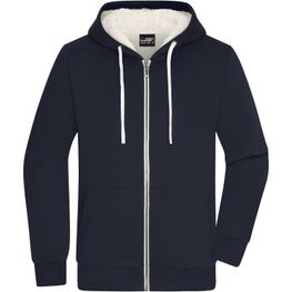 Men's Doubleface Jacket - Kapuzenjacke aus BIO-Baumwolle mit weichem Sherpa-Futter
