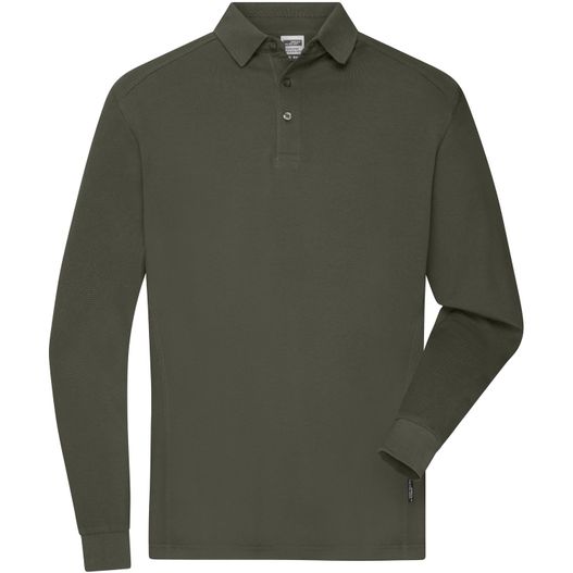 Men's Workwear-Longsleeve Polo - Strapazierfähiges und pflegeleichtes Langarm Polo (Bild 1)