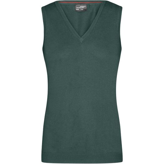 Ladies' V-Neck Pullunder - Klassischer Baumwoll-Pullunder (Bild 1)