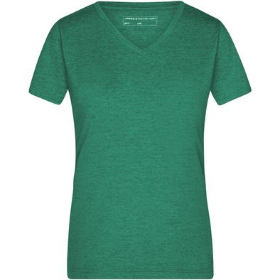 Ladies' Heather T-Shirt - Modisches T-Shirt mit V-Ausschnitt