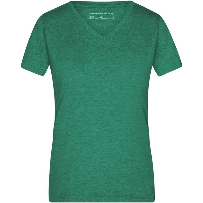 Ladies' Heather T-Shirt - Modisches T-Shirt mit V-Ausschnitt