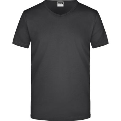 Men's Slim Fit V-T - Figurbetontes V-Neck-T-Shirt