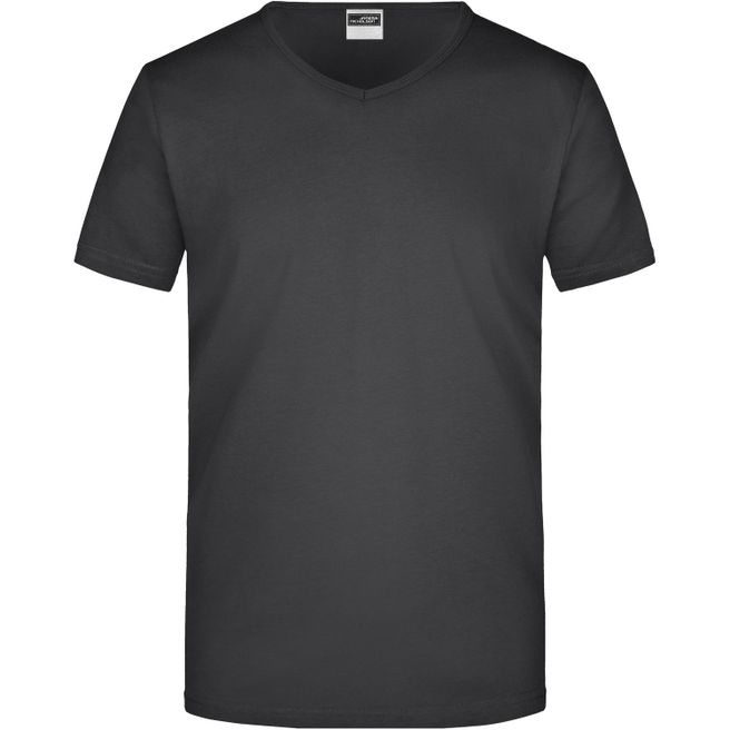 Men's Slim Fit V-T - Figurbetontes V-Neck-T-Shirt