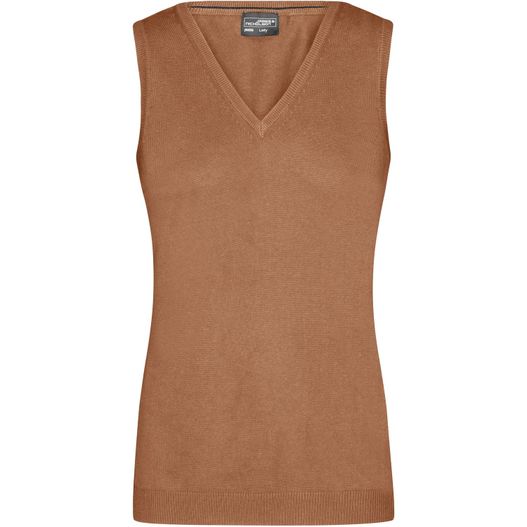 Ladies' V-Neck Pullunder - Klassischer Baumwoll-Pullunder (Bild 1)