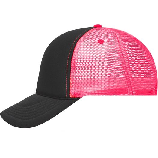 5 Panel Retro Mesh Cap - 5 Panel Cap mit retrogetreuer Zierkordel über dem Schild (Bild 1)