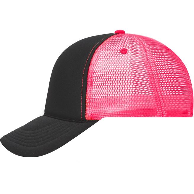 5 Panel Retro Mesh Cap - 5 Panel Cap mit retrogetreuer Zierkordel über dem Schild