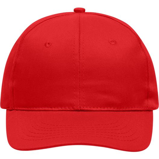 eine rote baseballkappe auf weißem hintergrund 6 Panel Promo Cap - Klassisches Promo Cap mit laminierten Frontpanels (Bild 1)